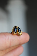 Load image into Gallery viewer, Electroformed 14k Gold Black Onyx Stud Earrings
