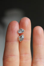 Load image into Gallery viewer, Silver Electroformed Herkimer Diamond Studs
