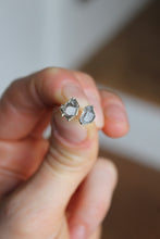 Load image into Gallery viewer, Silver Electroformed Herkimer Diamond Studs
