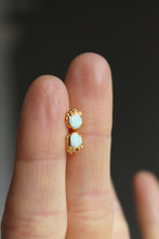 Load image into Gallery viewer, Textured Fire Opal Stud Earrings