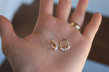 Load image into Gallery viewer, 14k Gold Filled Beaded Circle Studs