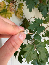 Load image into Gallery viewer, Aqua Chalcedony + Water Cast Ring (Size 8.5)