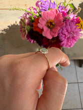 Load image into Gallery viewer, Aqua Chalcedony + Water Cast Ring (Size 8.5)