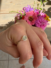 Load image into Gallery viewer, Aqua Chalcedony + Water Cast Ring (Size 8.5)