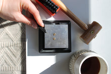 Load image into Gallery viewer, *Made to Order* Custom Stamped Monogrammed Studs *14k Gold Fill or Sterling Silver