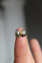 Load image into Gallery viewer, 14k Gold Electroformed Bicolored Tourmaline Studs
