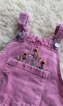 Load image into Gallery viewer, Hand Embroidered Baby Overall Dress 🌸 18-24m
