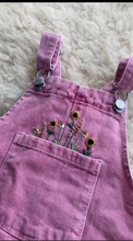 Load image into Gallery viewer, Hand Embroidered Baby Overall Dress 🌸 18-24m
