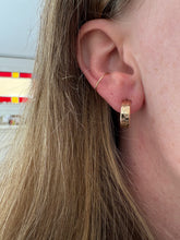 Load image into Gallery viewer, Gold Filled Daisy *Mini* Half Hoops
