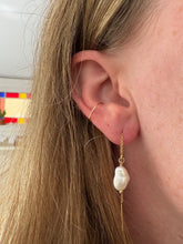 Load image into Gallery viewer, 14k Gold Fill + Pearl Threader Earrings
