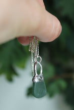 Load image into Gallery viewer, Silver Electroformed Seaglass Pendant
