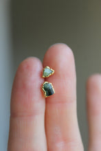 Load image into Gallery viewer, Silver Electroformed Herkimer Diamond Studs
