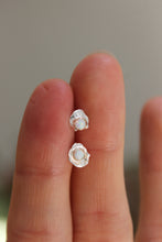 Load image into Gallery viewer, Water Cast 14k Gold Filled + Sterling Silver Opal Stud Earrings
