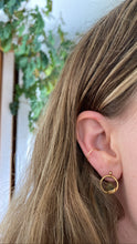 Load image into Gallery viewer, 14k Gold Filled OR Sterling Silver Faux Conch Hoop
